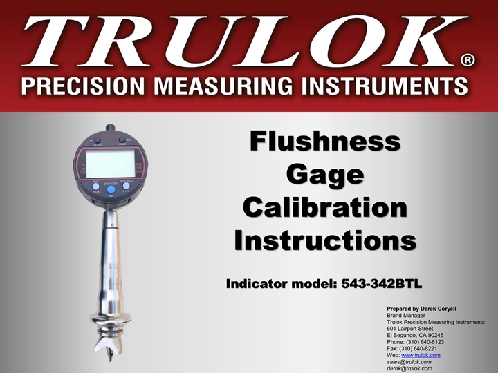 Flush gauge